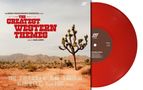 "The Greatest Western Themes" von Carl Davis. Wüstenlandschaft mit Joshua Tree, rote Vinyl-Schallplatte., LP