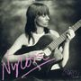 Texte: "Nylon", "Gordi". Eine Person mit Gitarre, in schwarz-weiß gehalten, wirkt nachdenklich., Single 12"