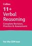 Collins 11+: 11+ Verbal Reasoning Complete Revision, Practice & Assessment for CEM, Buch