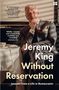 Texte: „A masterpiece…“ – Jamie Oliver, „Wildly, warmly…“ – Stephen Fry, „Jeremy King Without Reservation…“. Ein Mann im Anzug sitzt nachdenklich., Buch