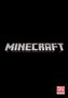 Der zentrale Text lautet "MINECRAFT" in blockartigen, grauen Buchstaben auf schwarzem Hintergrund. Unten steht "MOJANG".