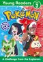 "Young Readers Level 3, 100% Official, Pokémon. Zwei Charaktere mit Pokémon vor farbigem Hintergrund.", Buch