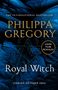 „The International Bestseller“; „Philippa Gregory“; „Cover to be revealed“; „Royal Witch“; „Coming October 2026“. Mystischer blauer Hintergrund.