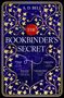 Text: "COVER TO BE REVEALED. THE BOOKBINDER'S SECRET. A.D. BELL." Blaue Umrandung mit einem HQ-Logo unten., Buch