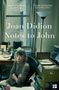 „Joan Didion Notes to John“ steht über einer älteren Frau an einem Schreibtisch mit Papieren und einem Telefon., Buch