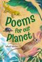 Text: "Poems for our Planet. Inbali Iserles." Illustration mit einem Gecko, Käfer und kleinen Nagetier auf Blättern.