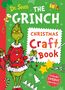 "Dr. Seuss The Grinch Christmas Craft Book" in bunten Buchstaben. Grinch im roten Pullover, umgeben von Bastelmotiven.