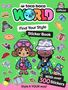 "toca boca WORLD", "Find Your Style", "Sticker Book", "With over 300 Stickers", "Style it YOUR way!" Zwei Cartoon-Figuren., Buch