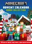 „MINECRAFT ADVENT CALENDAR BOOK COLLECTION“. Figuren aus Blöcken, Schneemann, Geschenke und festliche Dekoration., Buch