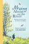 „Messing About on the River“ und „With decorations by E.H. Shepard“. Illustration: Landschaft, Baum, Figur und Libellen., Buch