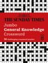 "THE SUNDAY TIMES Jumbo General Knowledge Crossword" Text auf rotem Hintergrund, darunter ein schwarz-weißes Kreuzworträtsel.