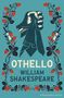 "OTHELLO WILLIAM SHAKESPEARE" steht in großen Buchstaben, darunter "SUPER-READABLE EDITION". Illustrationen von Erdbeeren und Dolchen., Buch