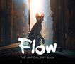 "Flow: The Official Art Book". Illustration: Eine schwarze Katze sitzt in einer mystischen, lichtdurchfluteten Umgebung.