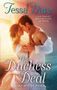 Titel: The Duchess Deal: Girl Meets Duke. Autor: Tessa Dare. Ein Paar umarmt sich in romantischer Atmosphäre.