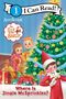 Text oben: "I Can Read!"; unten: "Where Is Jingle McSprinkles?". Illustration mit Tannenbaum und Elf.