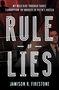 "RULE OF LIES" von Jamison R. Firestone. Untertitel über Chaos und Korruption in Putins Russland. Halbtönige Männerfigur.