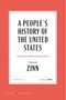 "A People's History of the United States" von Howard Zinn, veröffentlicht 1980. Roter Hintergrund, weißer Rahmen., Buch