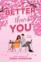 "BETTER than YOU" in kräftigem Text, darunter zwei Schüler an Schultischen, umgeben von rosa Kirschblüten., Buch