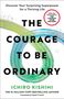 "The Courage to Be Ordinary" von Ichiro Kishimi. Bunte Kreise als Hintergrund., Buch