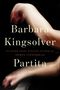 Text: "COVER TO BE REVEALED", "PARTITA", "HARPER", "BARBARA KINGSOLVER". Blauer Hintergrund mit kleinem Logo., Buch