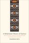 Titel: A Relational Theory of Justice. Autor: Thaddeus Metz. Tribal-Muster in Schwarz, Weiß, Orange und Rot, oben "Oxford"., Buch