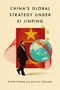 "China's Global Strategy Under Xi Jinping" und die Autoren Steve Tsang und Olivia Cheung. Illustration: Mann mit Erde und Sternen., Buch