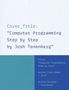 Josh Tenenberg: Computer Programming Step by Step, Buch