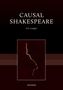 "Causal Shakespeare", Eric Langley. Ein dunkles Cover mit einem zackigen, vertikalen Lichtblitz in der Mitte., Buch