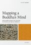 "Mapping a Buddha’s Mind" von Rupert Gethin. Relief mit buddhistischen Figuren und orangenem Muster., Buch