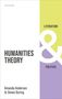 Amanda Anderson: Humanities Theory, Buch