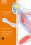Orange Hintergrund: "MAPPED TO THE INDIAN NMC CURRICULA..." Rechts: Anatomie-Illustration des Kopfes und Körpers., Buch
