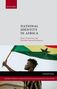 „National Identity in Africa“, Buchcover mit einer Person, die eine Flagge schwenkt., Buch