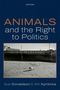 Text: "Animals and the Right to Politics", "YOU HAVE BEEN WARNED", Autoren: Sue Donaldson & Will Kymlicka. Hund am Strand.