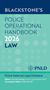 "BLACKSTONE'S POLICE OPERATIONAL HANDBOOK 2026 LAW. Logo PNLD. Editor Dr Mark Hartley, Paul Ozin KC.", Buch