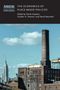 Obenstehend "THE ECONOMICS OF PLACE-BASED POLICIES". Industrielle Skyline mit Schornstein, Wolkenkratzer im Hintergrund., Buch