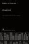 Text: "Robert M. Fogelson, Pensions, The Hidden Costs of Public Safety, Columbia University Press, New York." Unten Hochhaus-Silhouetten.