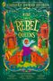 Im Zentrum steht der gelbe Text „RISE OF REBEL QUEENS“. Darunter eine Frau in lebhaften Farben mit einem leuchtenden Ball., Buch