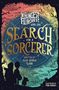 "Youngest Faircrest and the Search for a Sorcerer" von Ollie George Clark; Illustration zeigt zwei Kinder und ein Tier in einer magischen Landschaft.