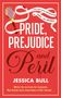 Text: "PRIDE, PREJUDICE and Peril" "COVER TO BE REVEALED" "JESSICA BULL". Rotes Cover mit weißem Rahmen., Buch