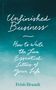 "Unfinished Business: How to Write the Five Essential Letters of your Life" von Frish Brandt. Blau-weißer Farbverlauf.