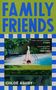 "Family Friends", "Chloë Ashby". Malerei: Person liegt am Pool, grüne Pflanzen im Hintergrund, blau-weißer Rand., Buch