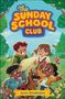 "The Sunday School Club: The Easter Hunt" von Caryn Rivadeneira. Illustration von fröhlichen Kindern und einem Hund in einem bunten Wald.