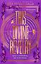 Text: "BEA FITZGERALD BOOK 4 COMING SEASON YEAR." Unten ein Pinguin-Logo, rahmender griechischer Musterstil., Buch
