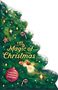 Text: "The Magic of Christmas" und "Carousel Christmas Storybook". Illustration eines Weihnachtsbaums mit Ornamenten und Engel.