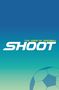 Text: "THE VOICE OF FOOTBALL SHOOT". Logo mit blauem Hintergrund und Fußball in der Ecke unten rechts.