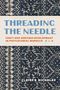 "Threading the Needle: Craft and Heritage Development in Postcolonial Morocco" über blauer Stoffmusterung. Autor: Claire B. Nicholas., Buch