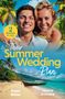 "2 Books in One. Their Summer Wedding Plan. Susan Meier, Jessica Gilmore." Ein Paar lächelt vor tropischem Strand., Buch