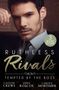 "Ruthless Rivals: Tempted by the Boss, 3 Books in One" steht auf einem Cover mit einem nachdenklichen Mann in Anzug.