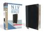 Zondervan: NIV, Thinline Bible, Large Print, Imitation Leather, Black/Gray, Red Letter Edition, Buch