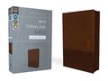 Zondervan: Niv, Thinline Bible, Large Print, Leathersoft, Brown, Zippered, Red Letter, Comfort Print, Buch